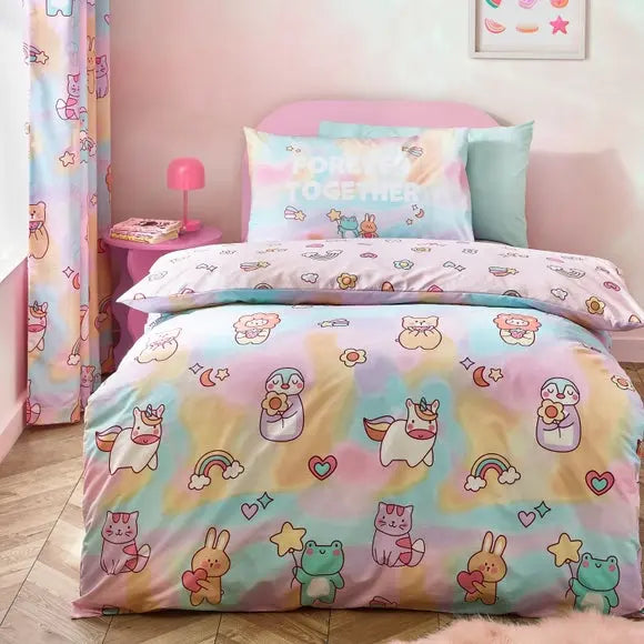Catherine Lansfield Forever Together Polycotton Duvet Cover & Pillowcase Set Dunelm