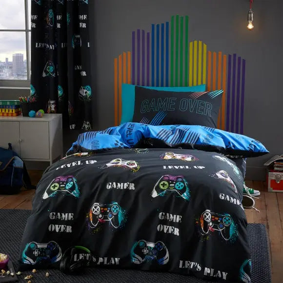 Catherine Lansfield Game Over Duvet Cover and Pillowcase Set Dunelm