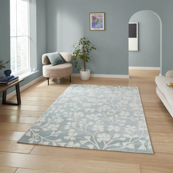 Catherine Lansfield Grace Floral Rug Dunelm