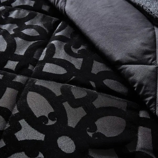 Catherine Lansfield Lattice Cut Velvet Quilted Bedspread Dunelm