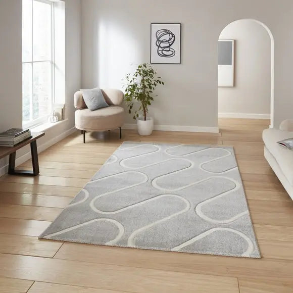 Catherine Lansfield Linear Curve Rug Dunelm