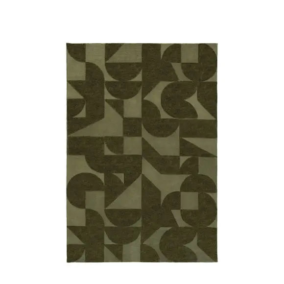 Cedar and Sage Sora Block Rug Dunelm
