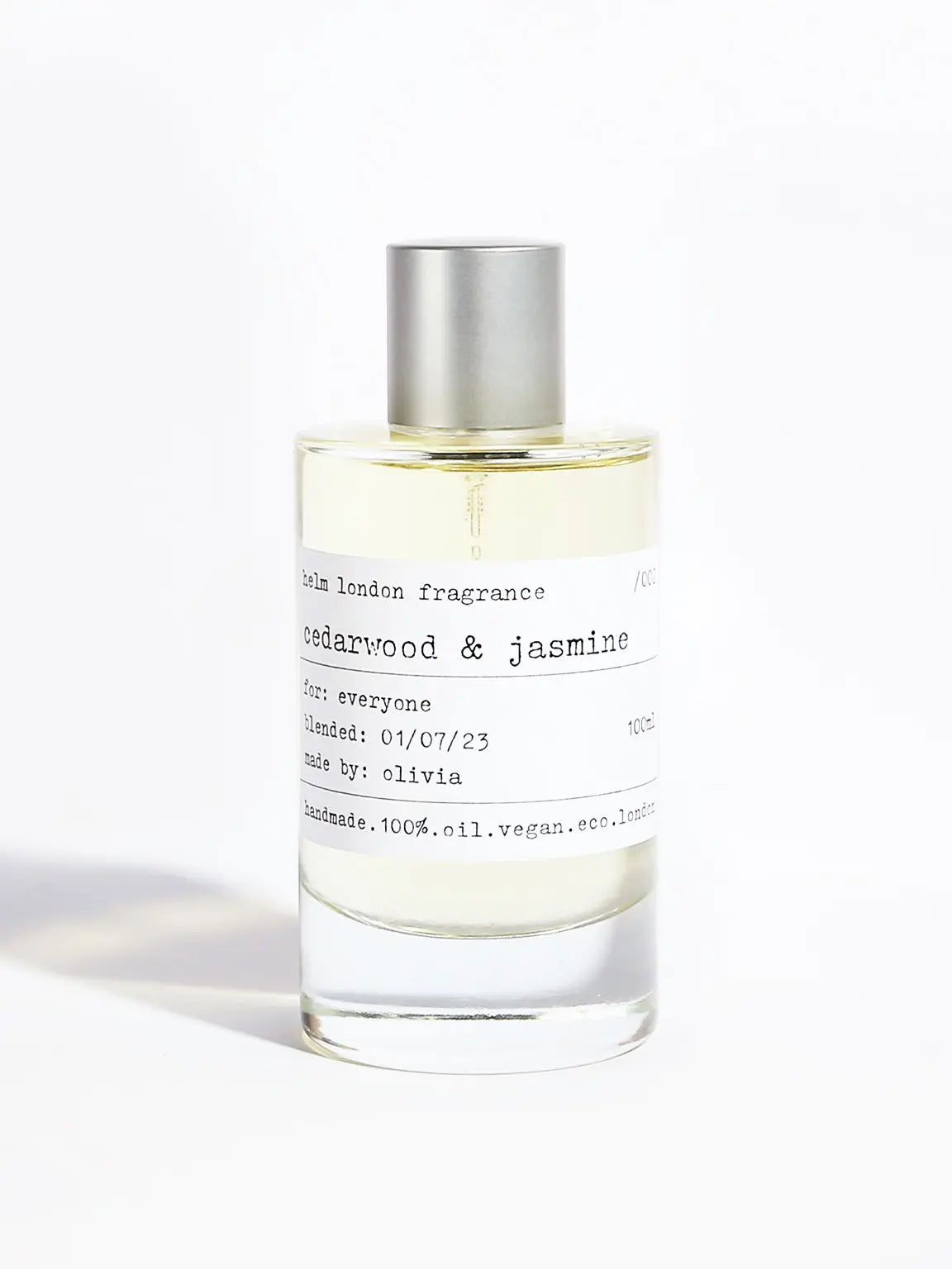 Cedarwood & Jasmine Fragrance - 100ml Helm London