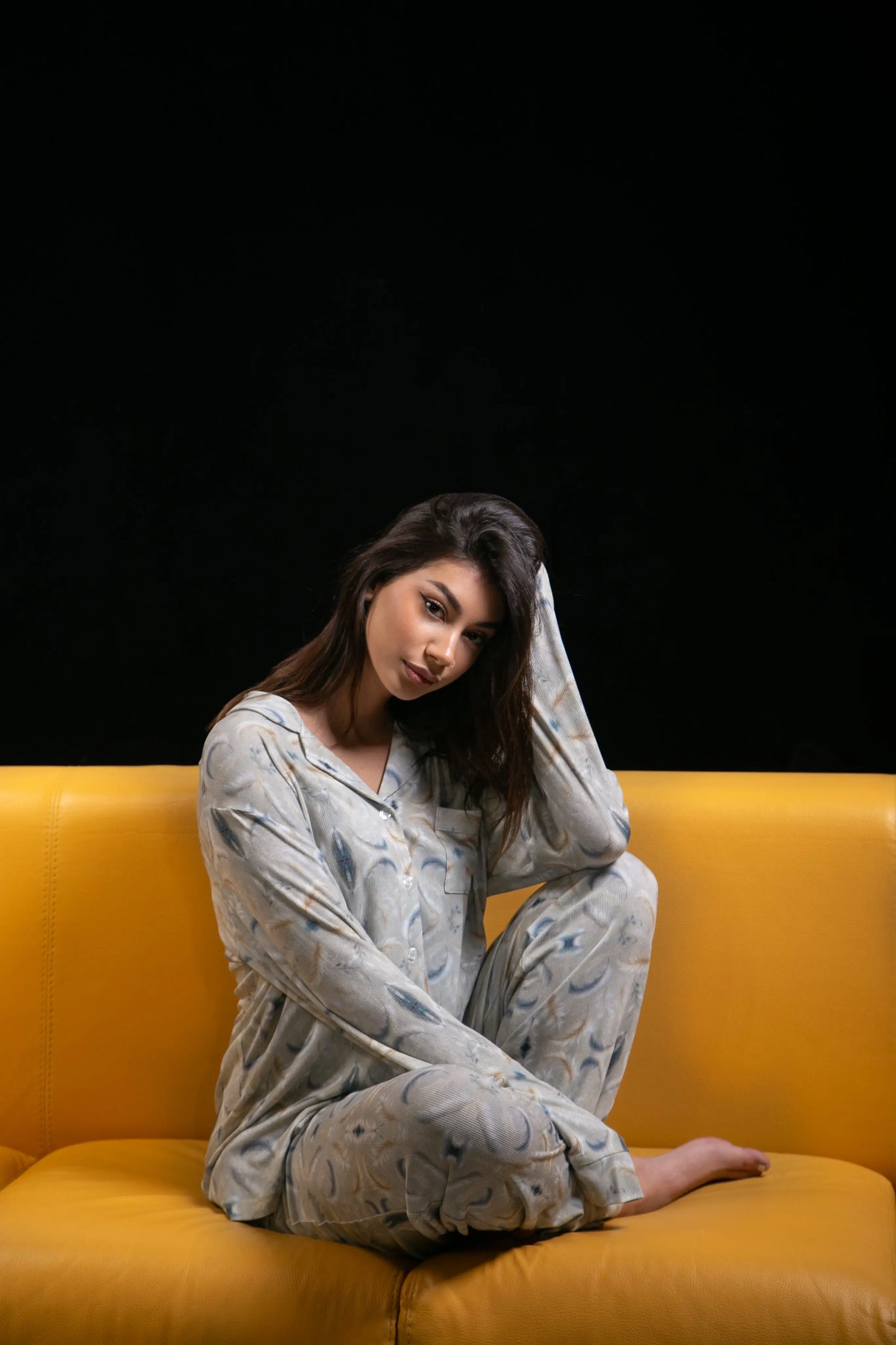 Celestial Serenity Women's Bamboo Pyjama Trouser Set Sible