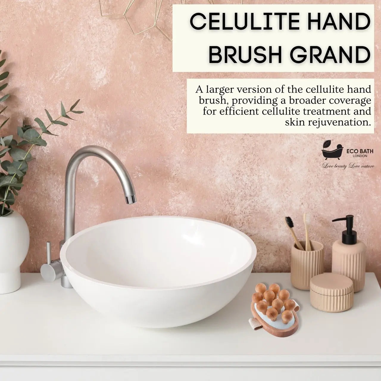 Cellulite Hand Brush Grand - Cellulite Treatment Brush Eco Bath London