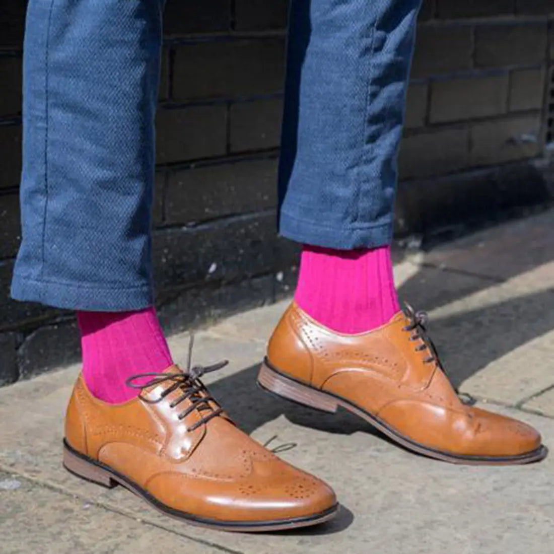 Cerise Bamboo Socks (Comfort Cuff) Swole Panda