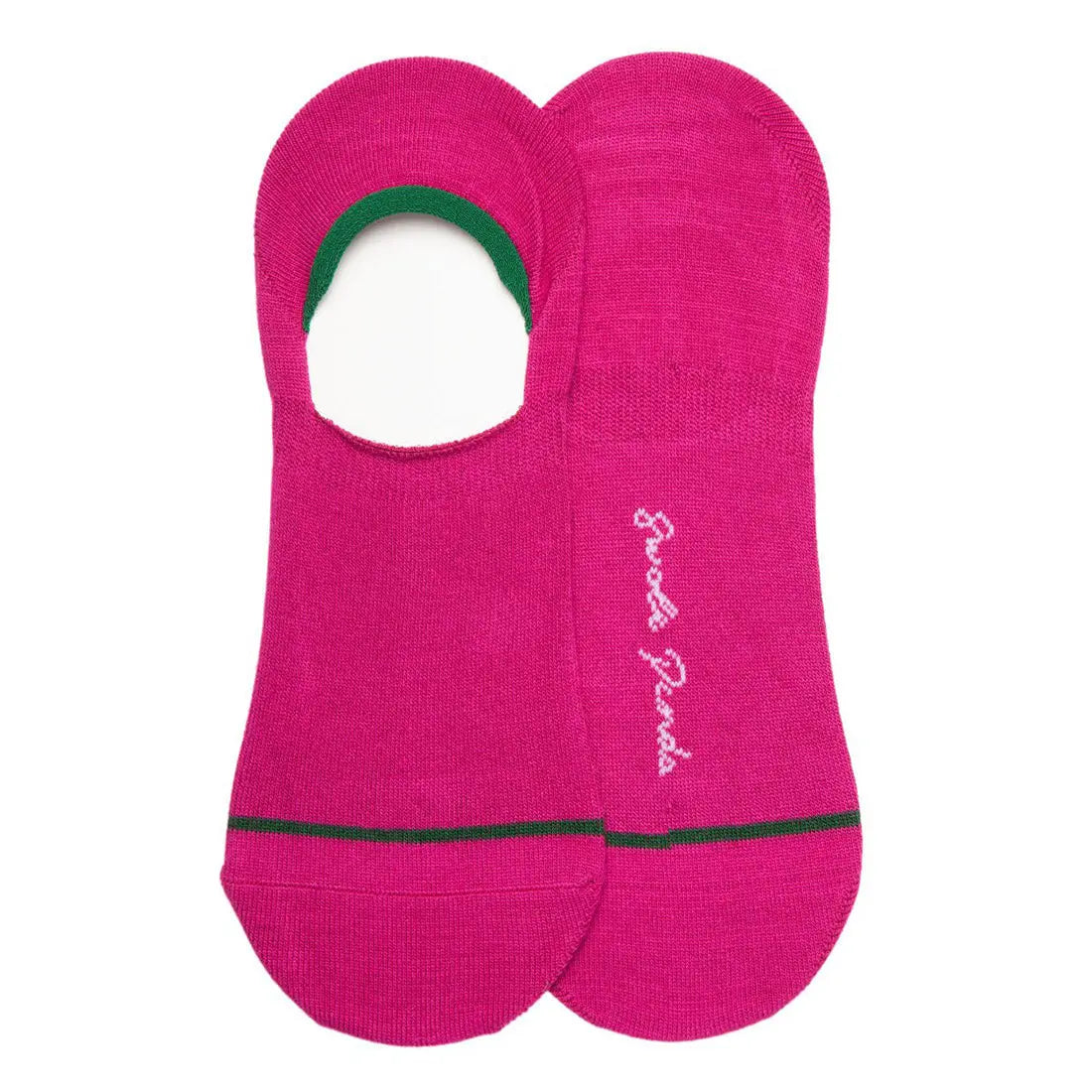Cerise "No-Show" Bamboo Socks Swole Panda
