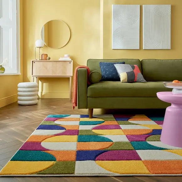 Chacha Checkerboard Rug Dunelm