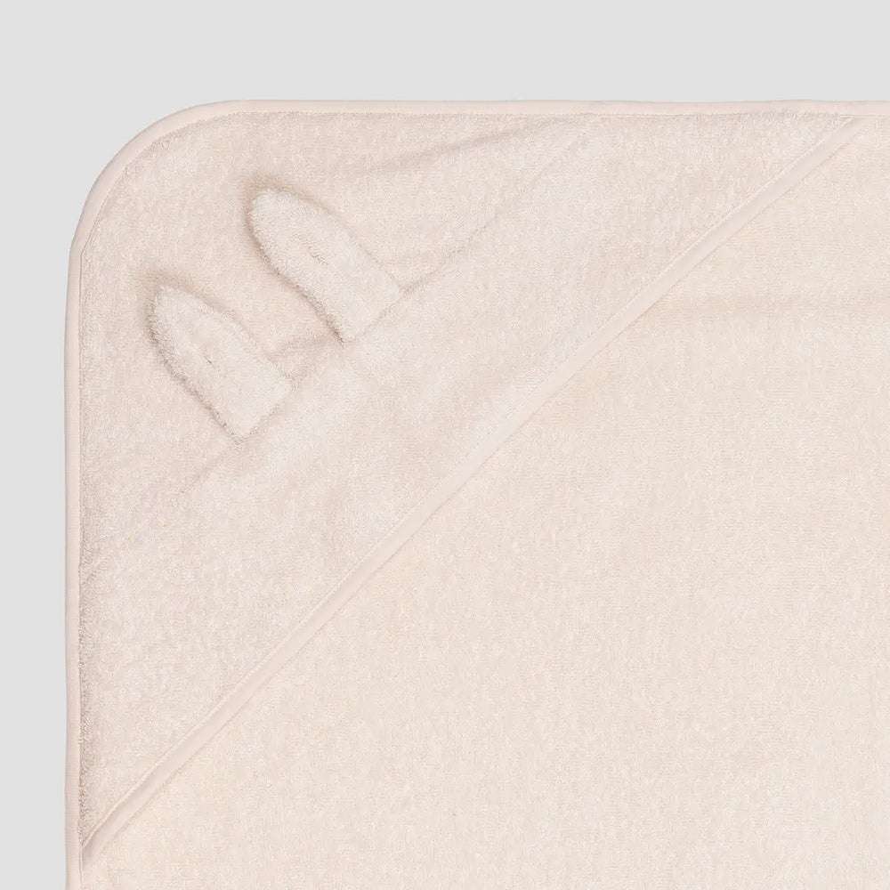 Chalk Cotton Woodland Animal Hooded Towel Piglet