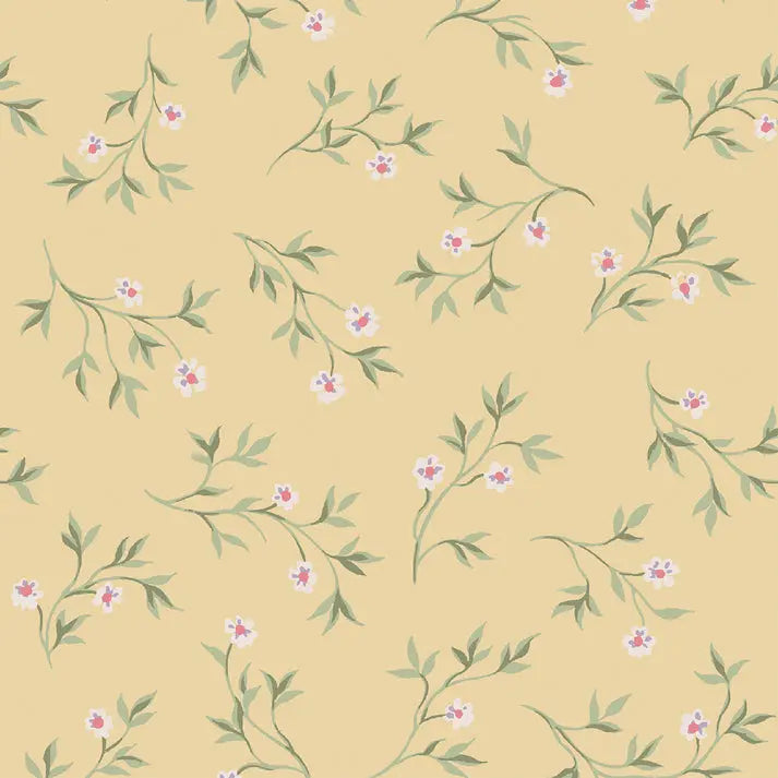 Chamomile Yellow Spring Sprig Wallpaper Piglet