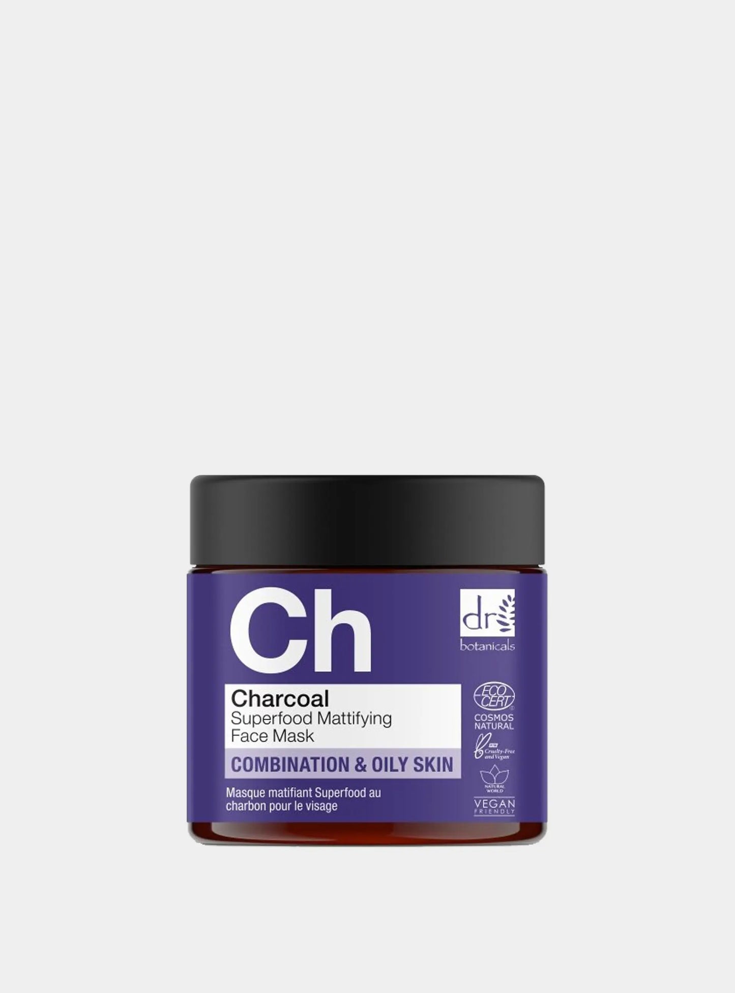 Charcoal Superfood Mattifying Face Mask 60ml Dr Botanicals