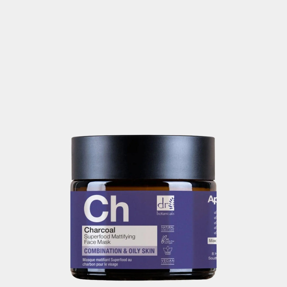 Charcoal Superfood Mattifying Face Mask 60ml Dr Botanicals