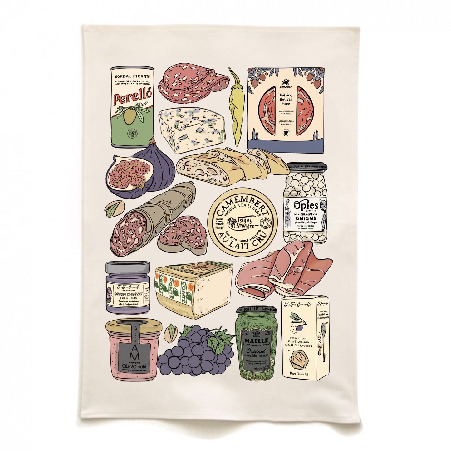 Charcuterie Tea Towel Quite Nice London