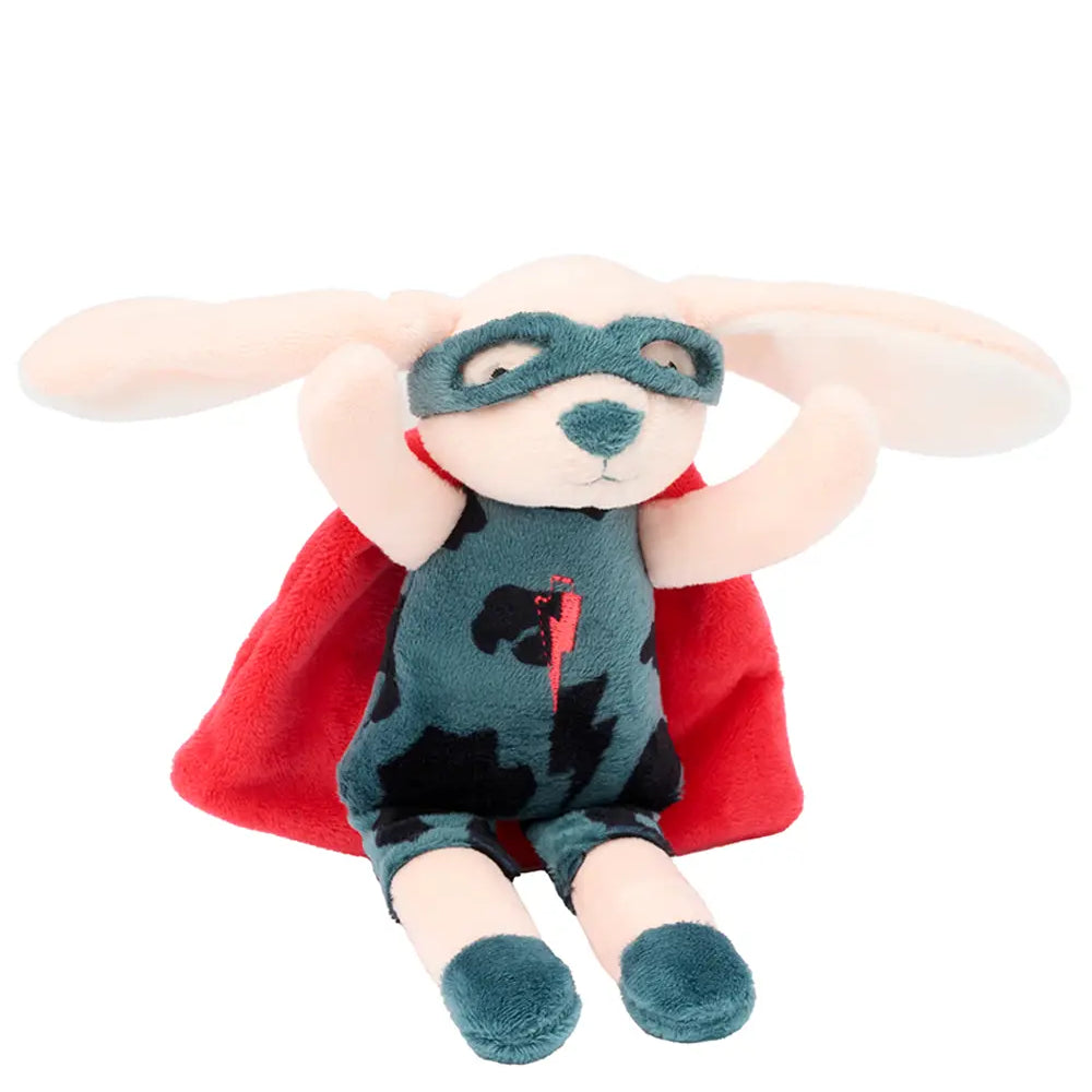 Charity Pocket Superhero Sleep Buddy Bunny Scamp & Dude