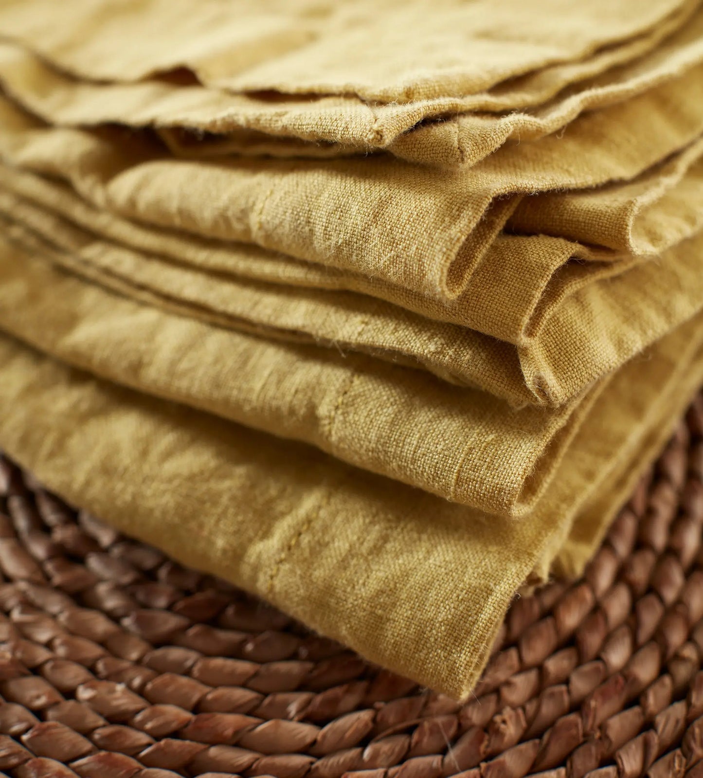 Chartreuse 100% Linen Napkins - Set of 4 The Secret Linen Store
