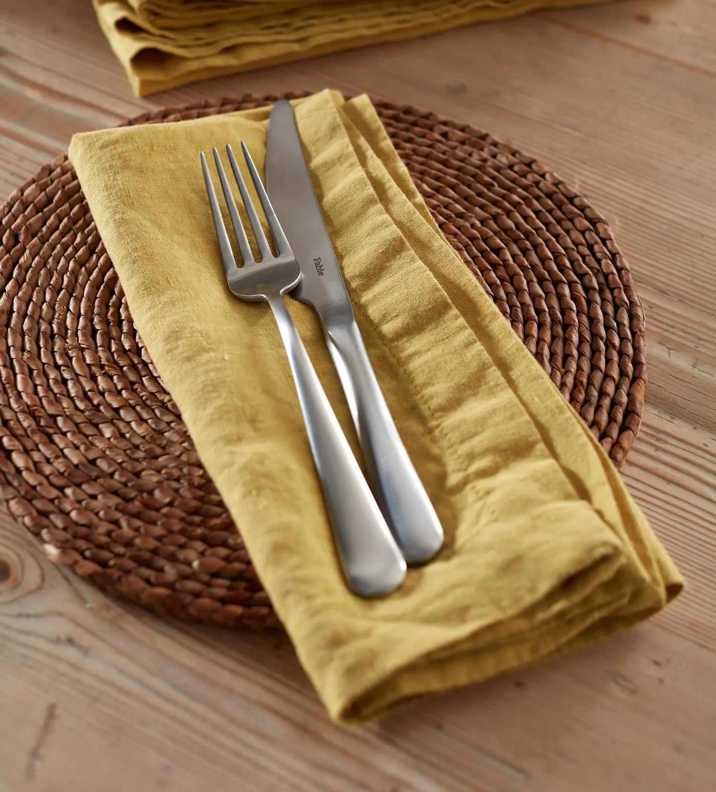Chartreuse 100% Linen Napkins - Set of 4 The Secret Linen Store