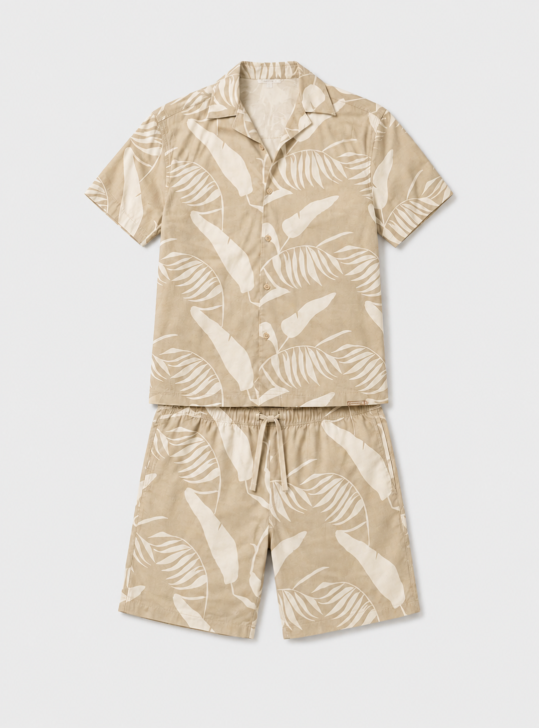 Hopkinton Shirt & Shorts Set Light Stone Duck and Cover