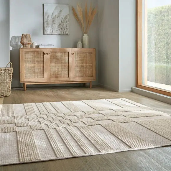 Checkerboard Washable Rug Dunelm