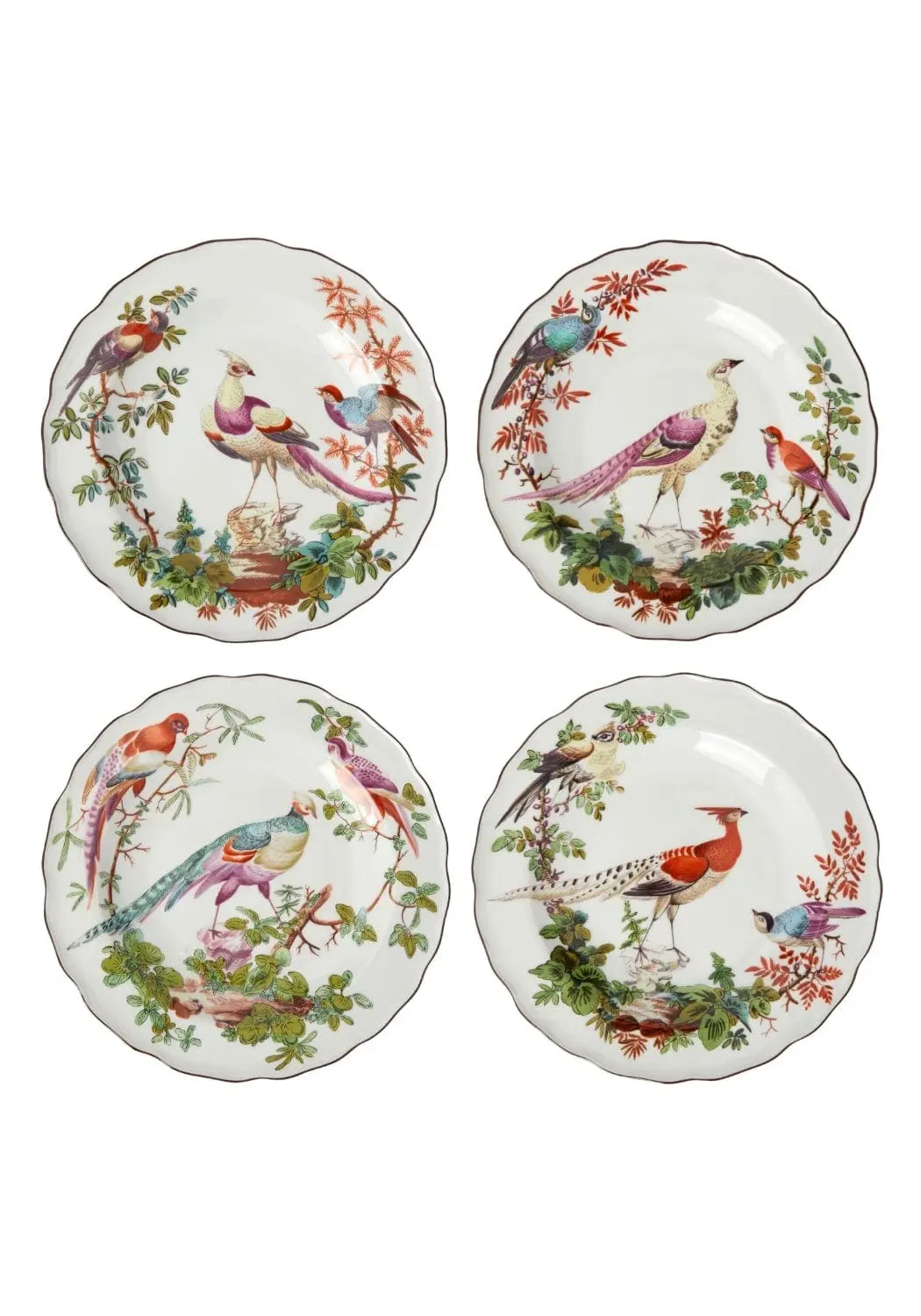 Chelsea Bird Side/Pudding Plates - Set of 4 Casa by Josephine Jenno