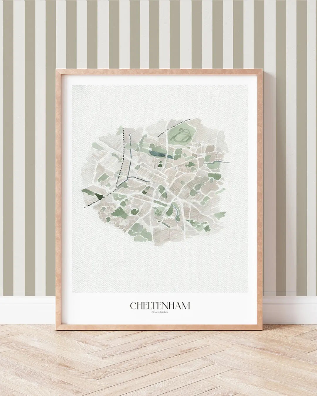Cheltenham Street - Map Art Print Lion & The Pear
