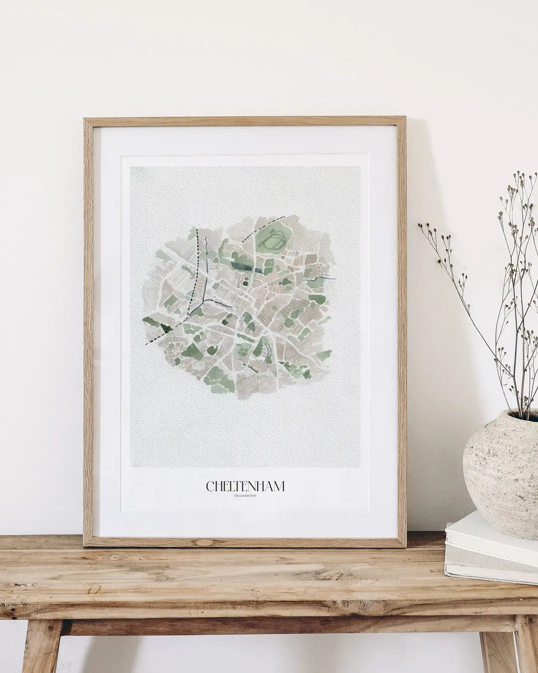 Cheltenham Street - Map Art Print Lion & The Pear