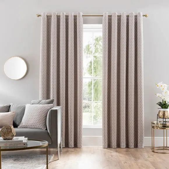 Chenille Hive Eyelet Curtains Dunelm