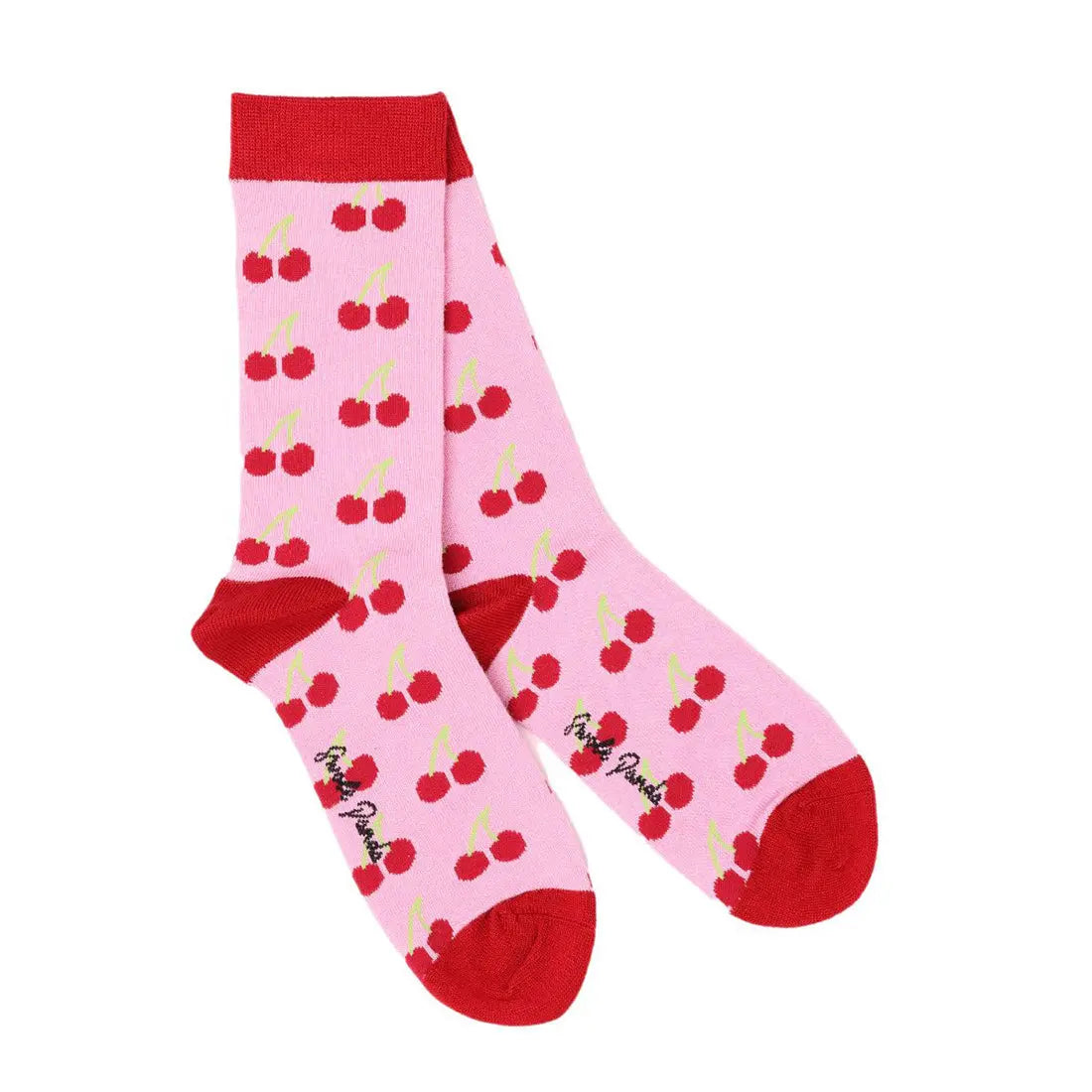 Cherry Bamboo Socks Swole Panda