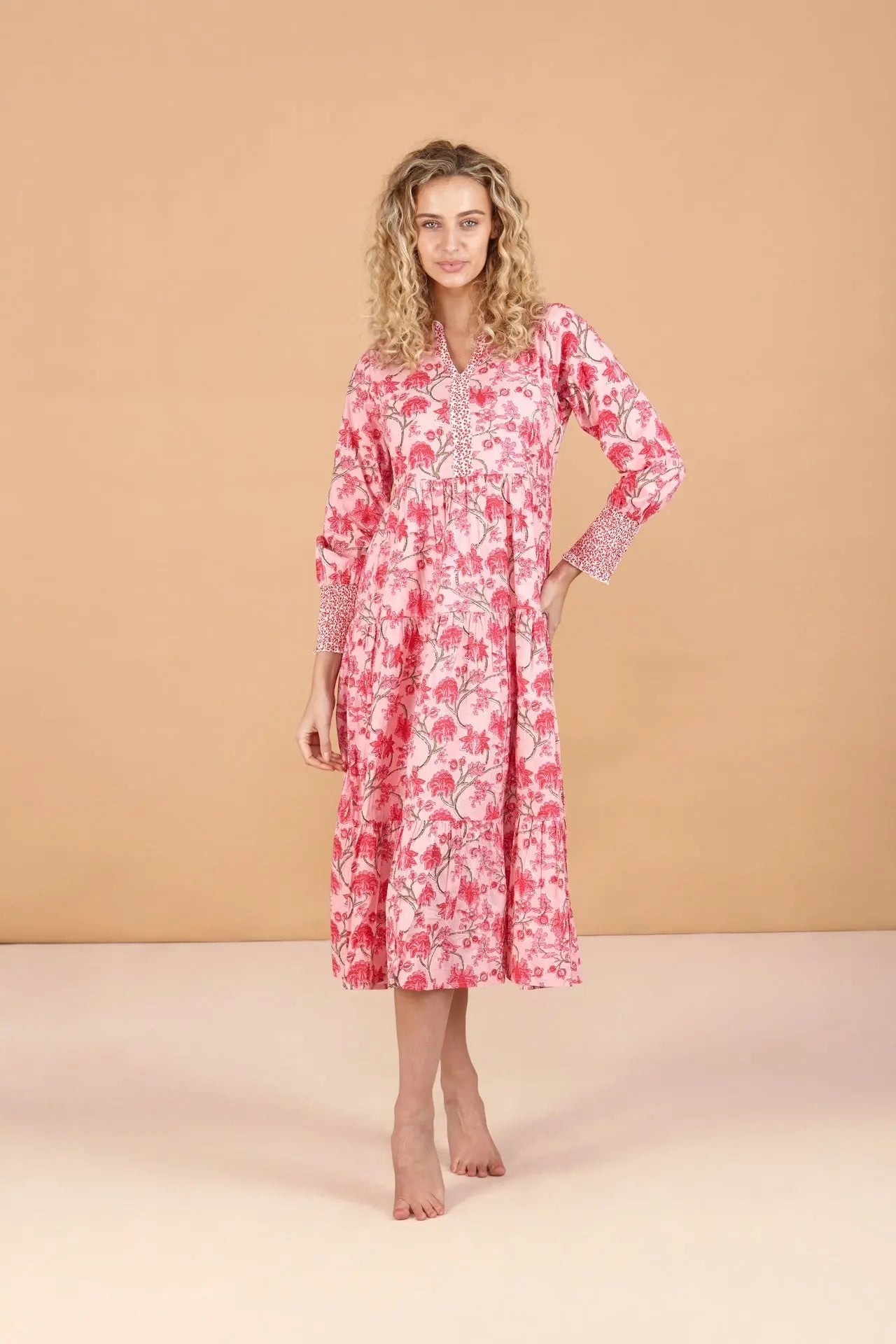 Cherry Blossom Cotton Dress inara