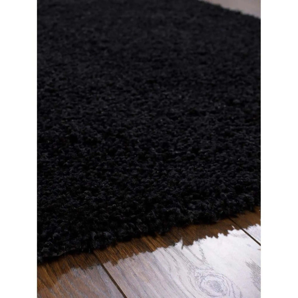 Chicago Black Shaggy Rug The Rugs