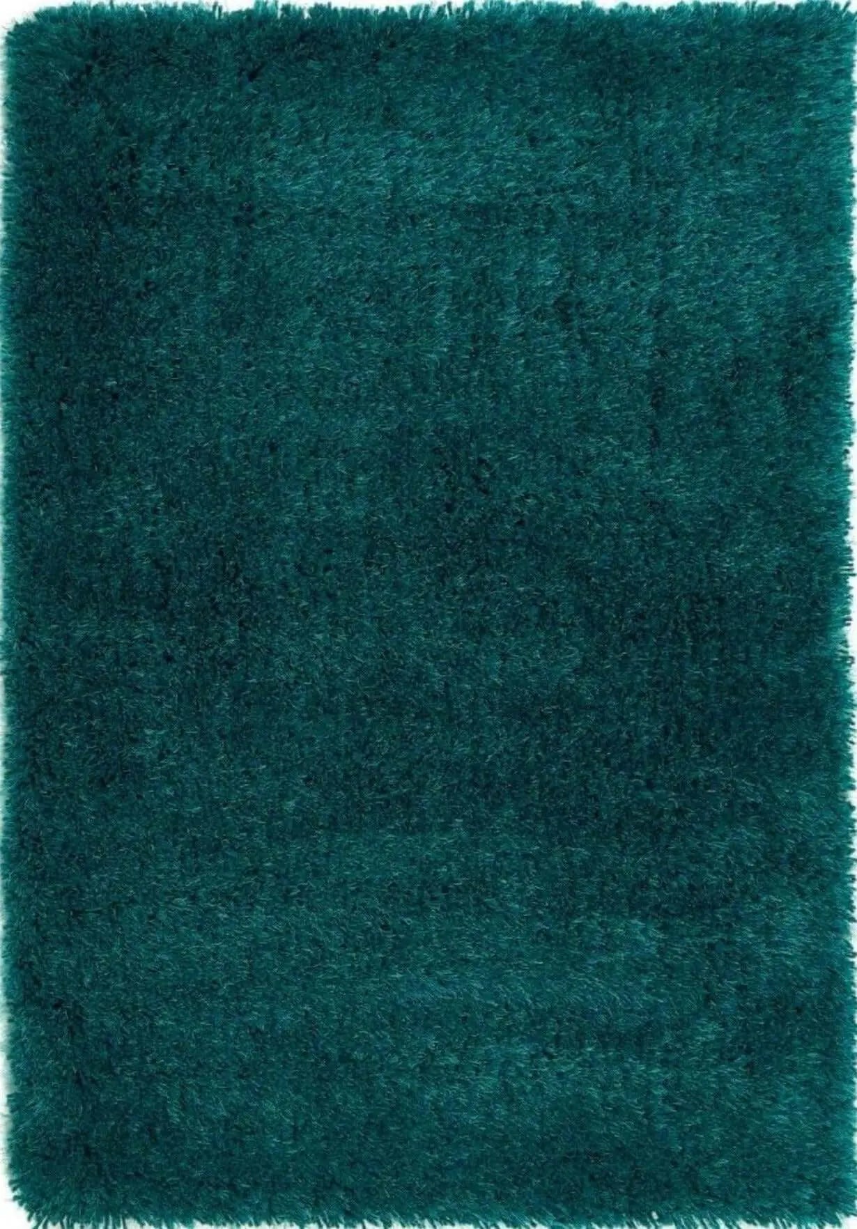 Chicago Dark Teal Shaggy Rug The Rugs
