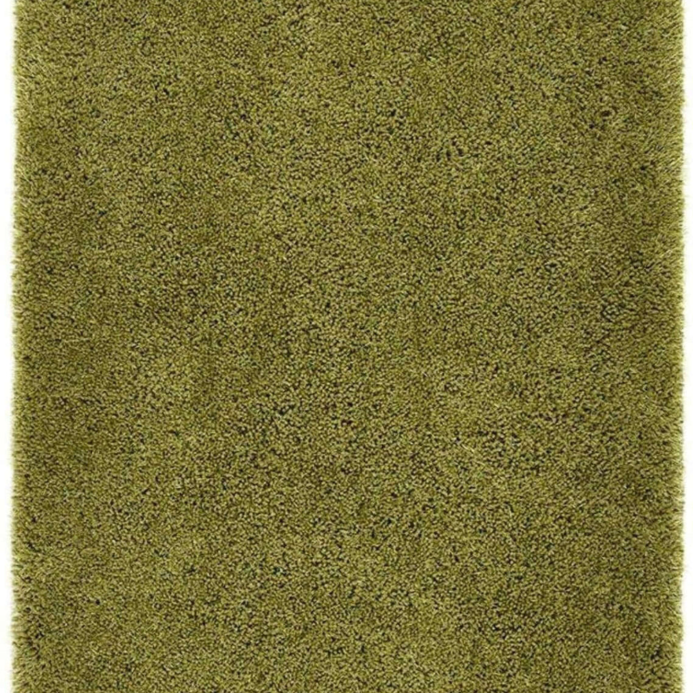 Chicago Olive Green Shaggy Rug The Rugs