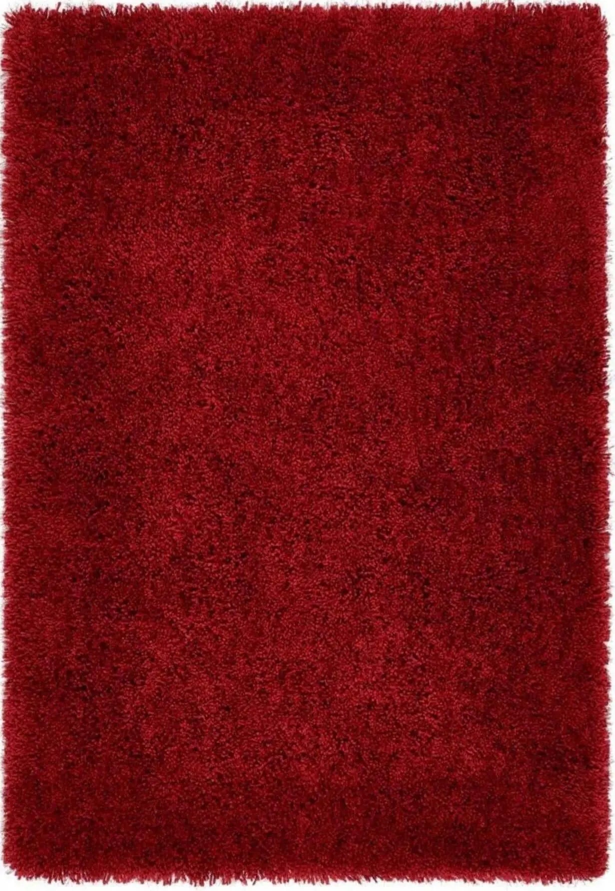 Chicago Red Shaggy Rug The Rugs