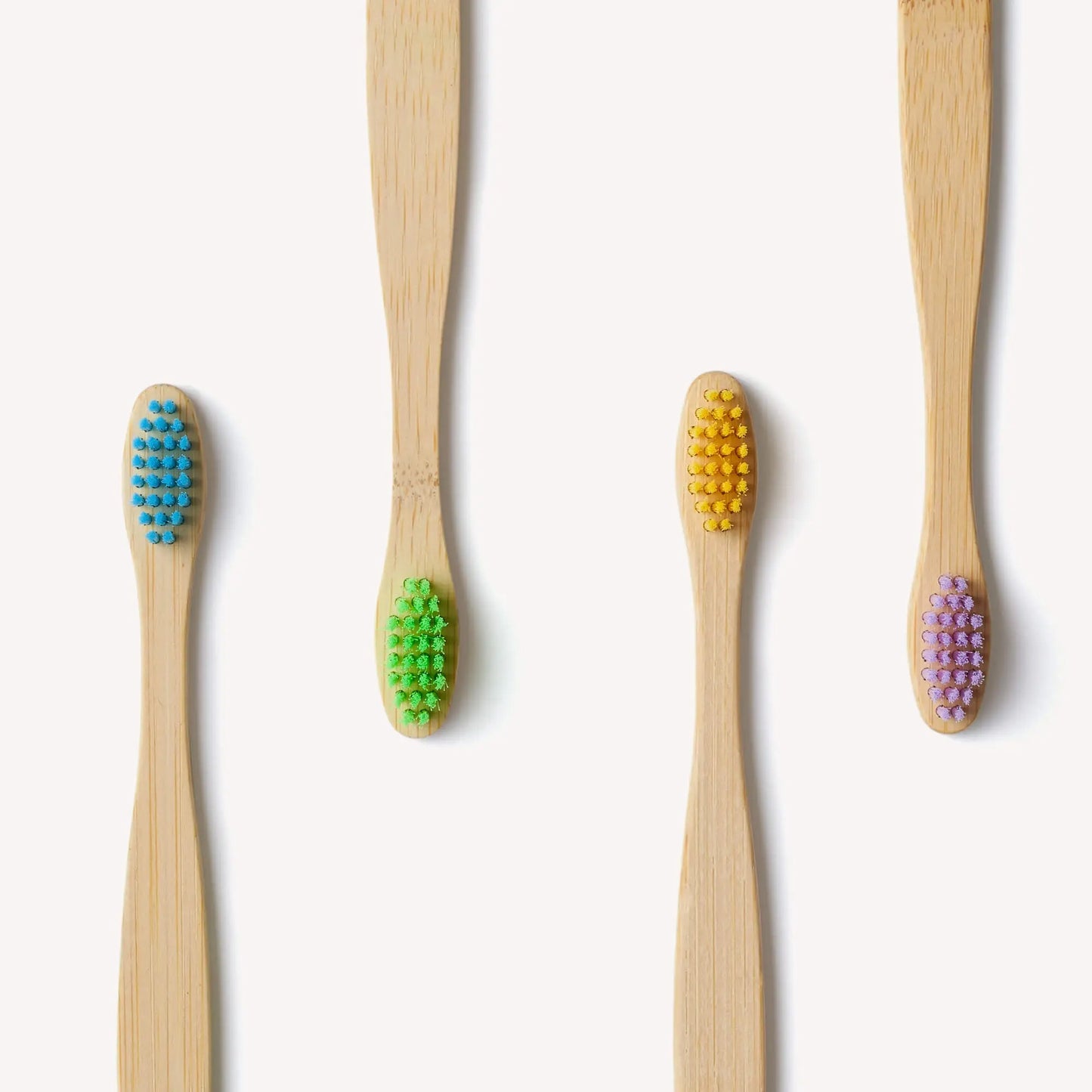 Children's Bamboo Toothbrush - 4 Pack - Multi-Colour Wild And Stone