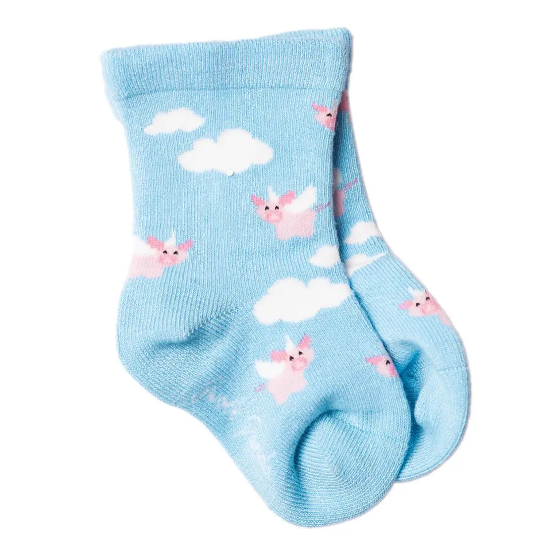 Children's Flying Pig Bamboo Socks Swole Panda