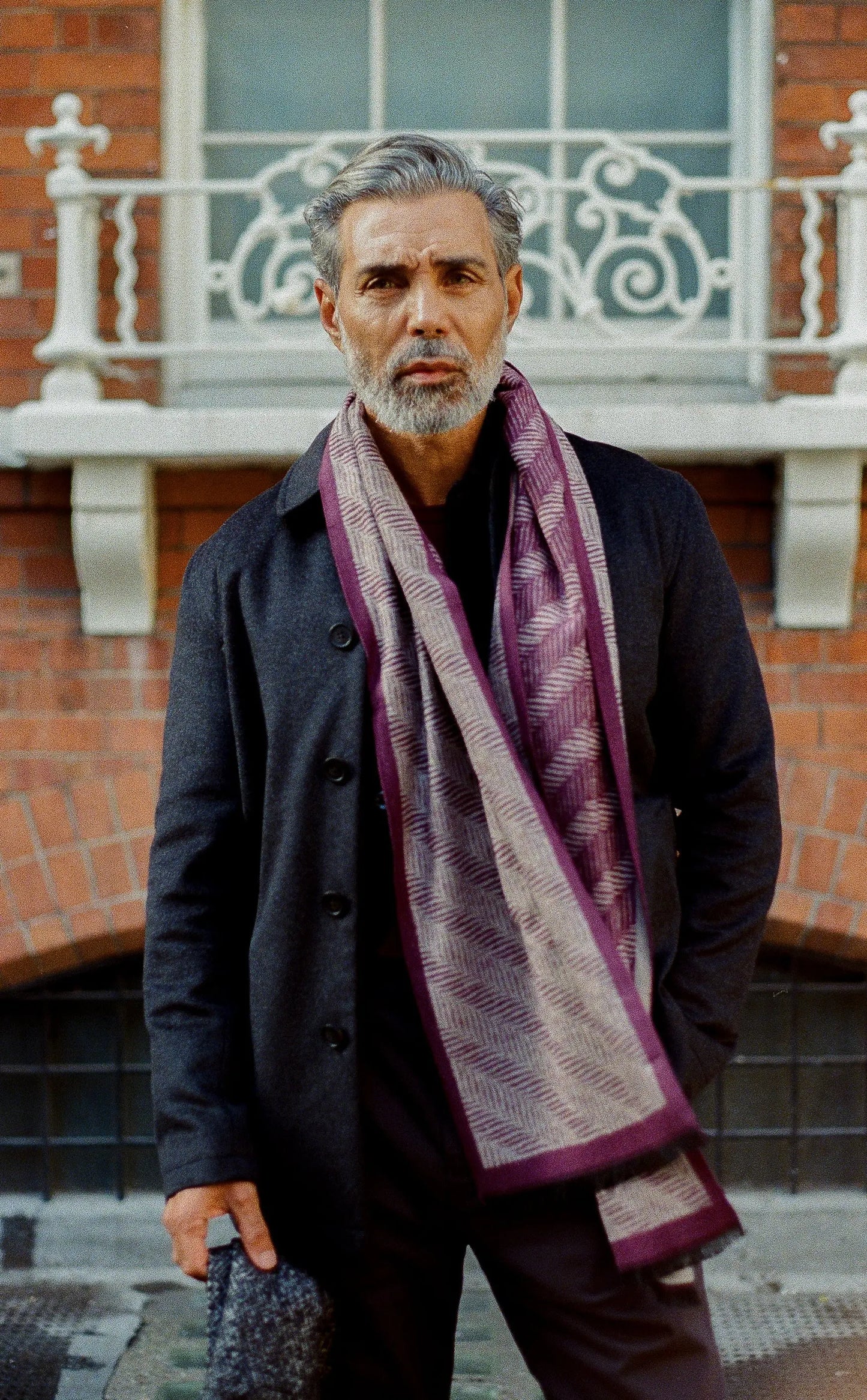 Chiltern Shacket Sleeve Lining - Birbo Twill Navy Wear London