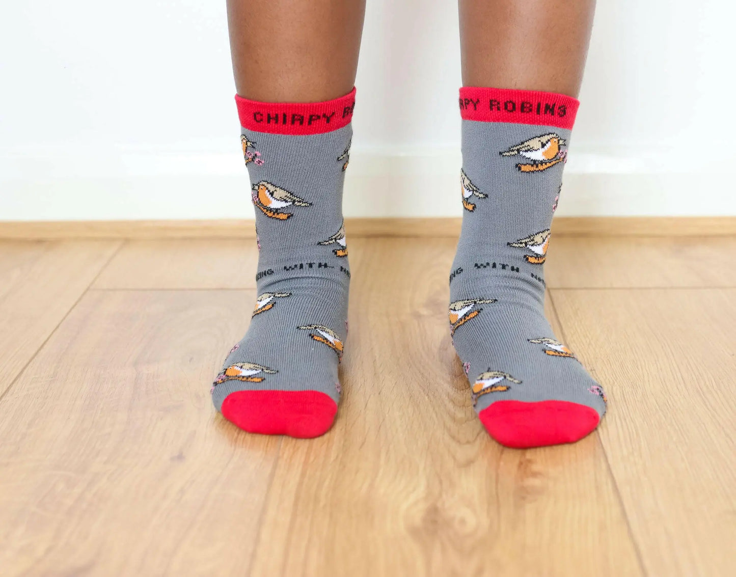 Chirpy Robin Organic Cotton Kids Socks Eco Kiddies