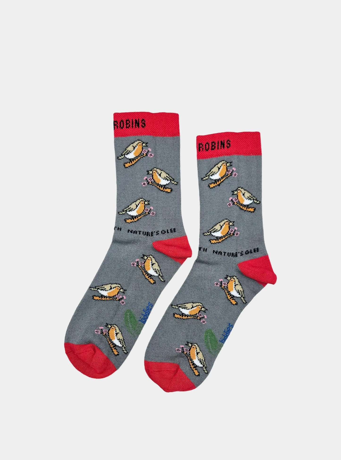 Chirpy Robin Organic Cotton Kids Socks Eco Kiddies