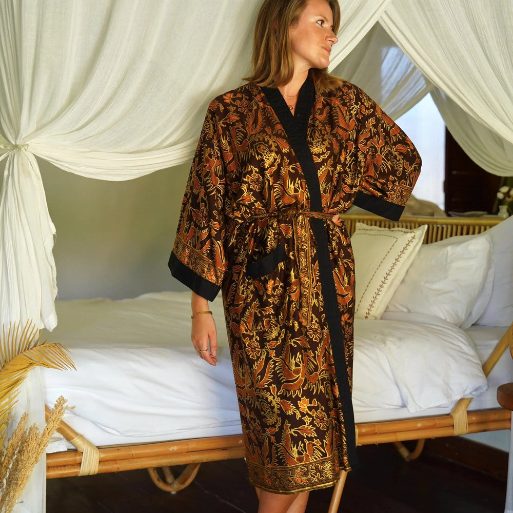 Chocolate Kimono Robe SUKARA