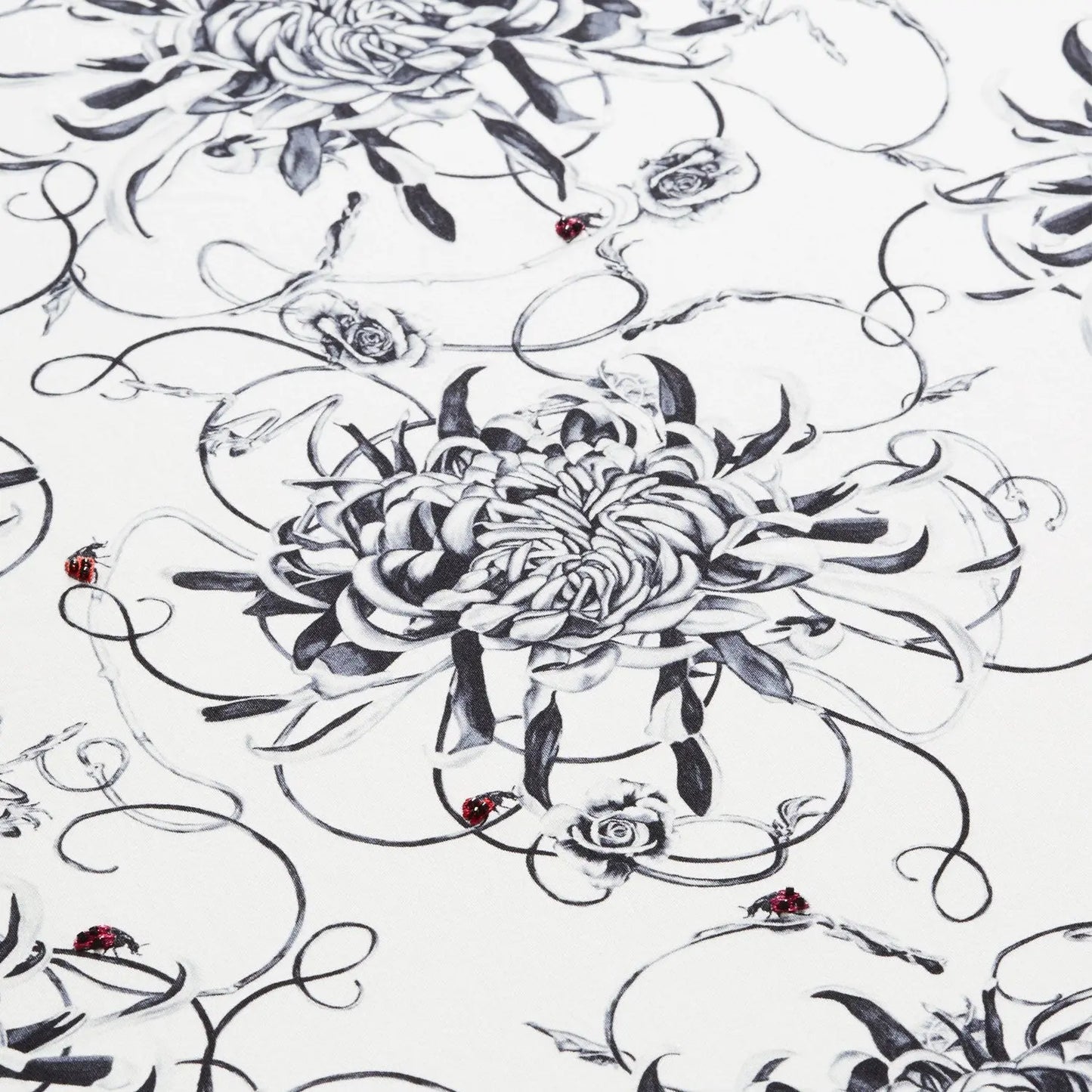 Chrysanthemum Hand Embroidered Cushion - Medium Susannah Weiland Collections