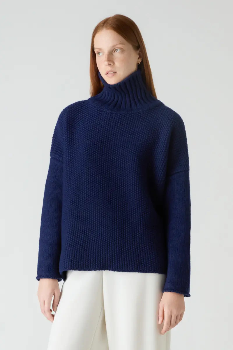 Chunky Moss Wool Sweater/S Bamford