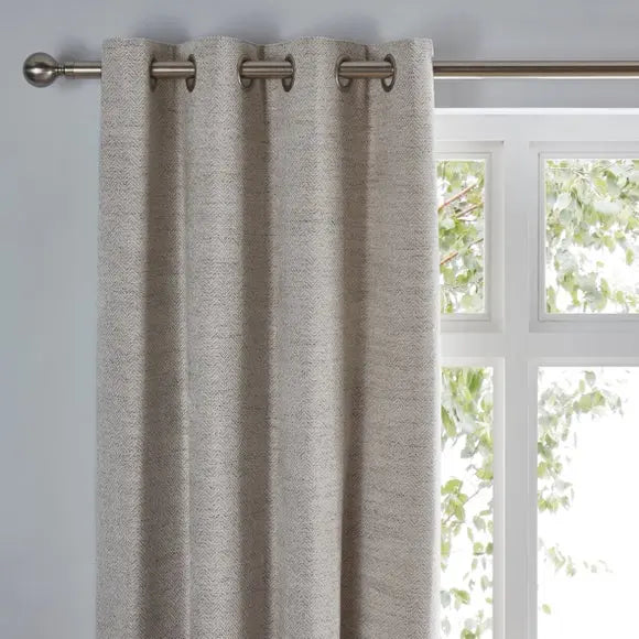 Churchgate Swithland Herringbone Eyelet Curtains Dunelm
