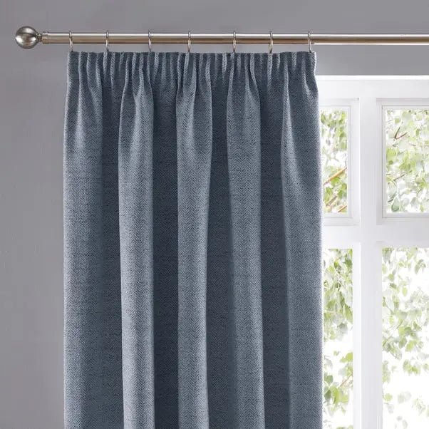 Churchgate Swithland Herringbone Pencil Pleat Curtains Dunelm