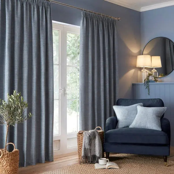 Churchgate Swithland Herringbone Pencil Pleat Curtains Dunelm