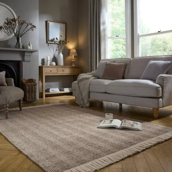 Churchgate Swithland Herringbone Wool Rug Dunelm