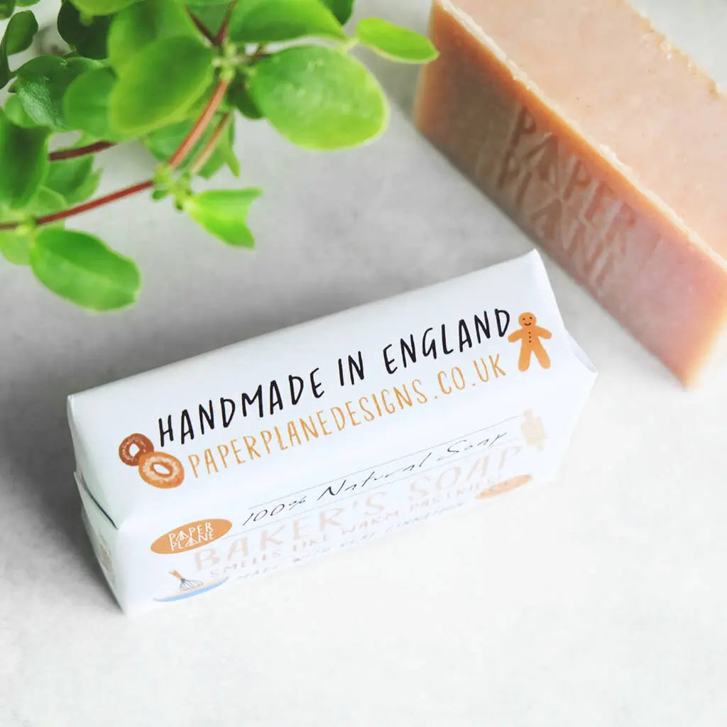 Cinnamon Baker's Soap 100% Natural Vegan Paper Plane