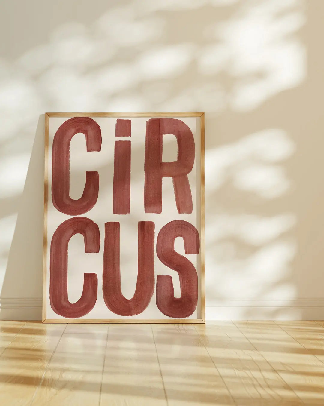 Circus' - Word Art Print Lion & The Pear