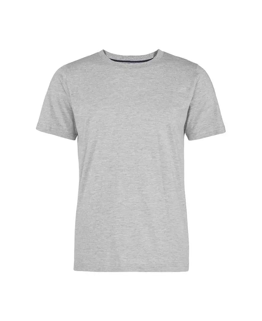 Classic Light Grey Mens Pyjama T-Shirt Drift Sleepwear