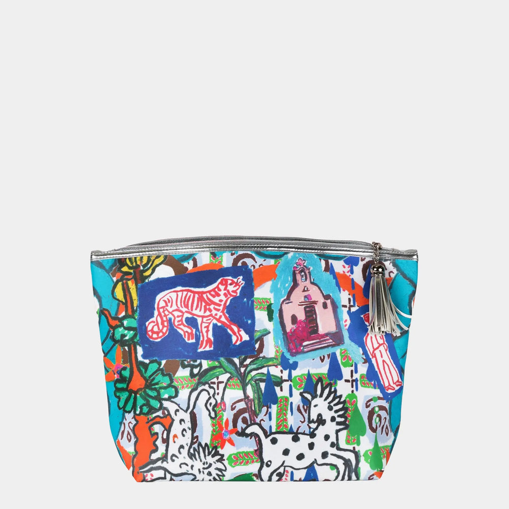 Classic Make Up Bag / "A Postcard From Greece" Jessica Russell Flint