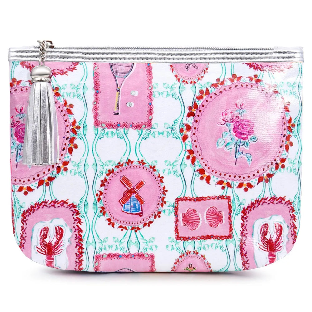 Classic Make-Up Bag / "The Hamptons" Jessica Russell Flint