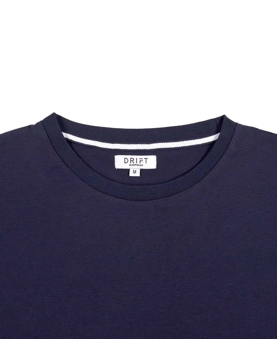 Classic Navy Mens Pyjama T-Shirt Drift Sleepwear